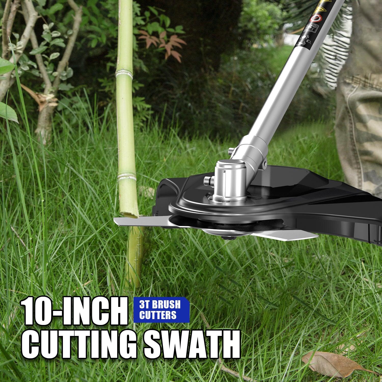 40V Electric Weed Wacker String Trimmer & 40V 16 In Cordless Brushless Electric Lawn Mower Combo Kit