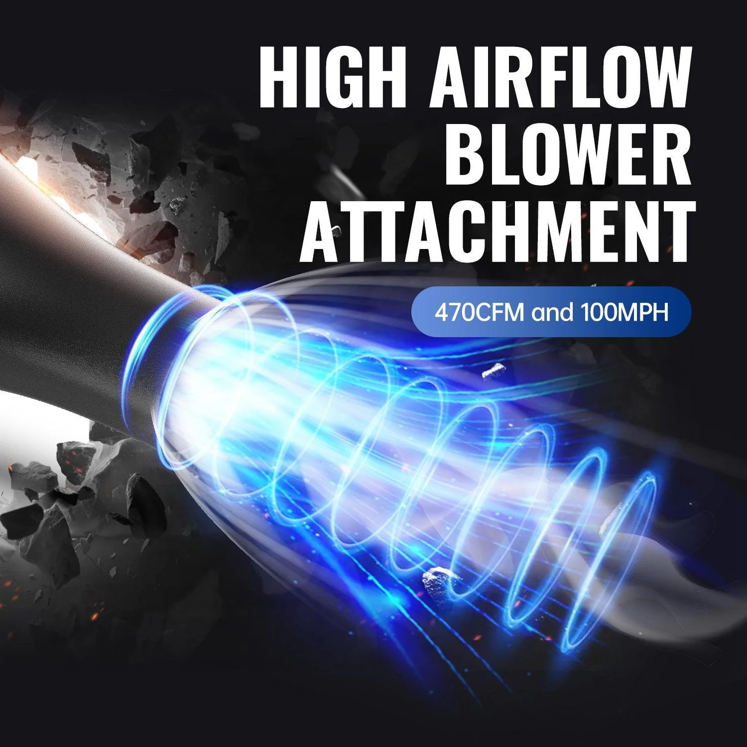 WILD BADGER POWER WBABATT Axial Blower Attchment Blue