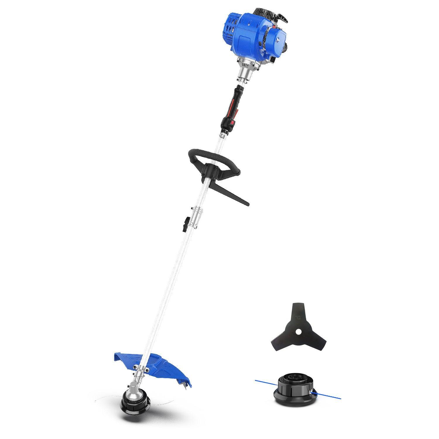 31cc 4-Cycle Gas Weed Wacker l String Trimmer 2-in-1 Yard Care System & 31cc Sidewalk Edger Lawn Tool Gas Powered & Portable Backpack 43cc Lightable Gas Powered Combo Kit