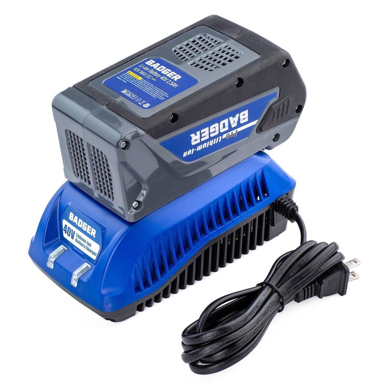 WILD BADGER POWER Charger 40 Volt 2.1A Standard Blue