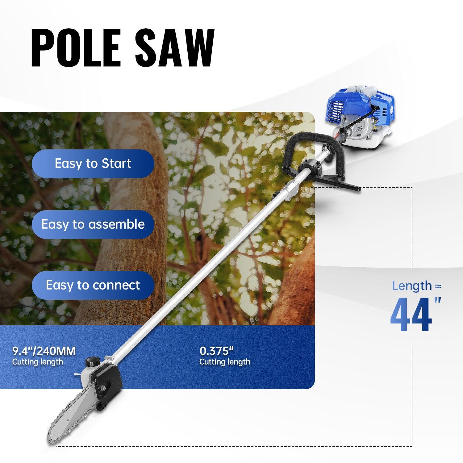 26cc Weed Wacker Gas Powered 4-in-1 String Trimmer & 26cc Leaf Blower l Strong Air Flow for Leaf Sand Gravel Snow Leaf Blower Combo Kit