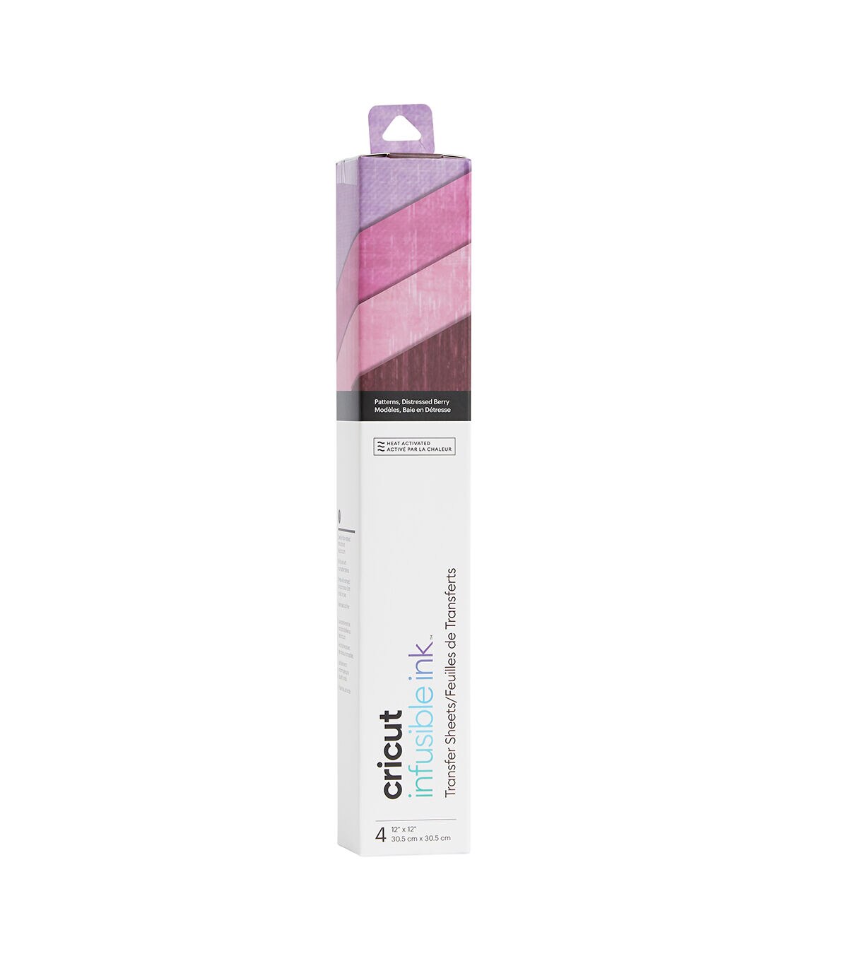 Cricut 12 x 12 Distressed Berry Infusible Ink Transfer Sheets 4ct