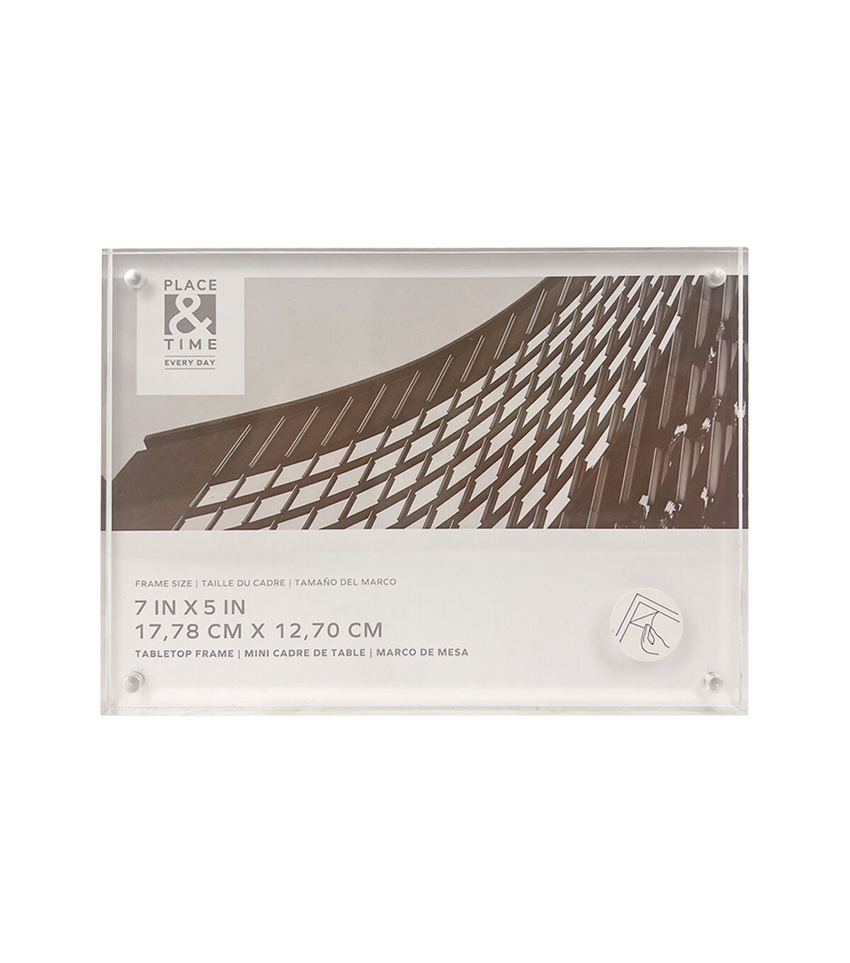 7 x 5 Acrylic Block Tabletop Picture Frame by Place & Time
