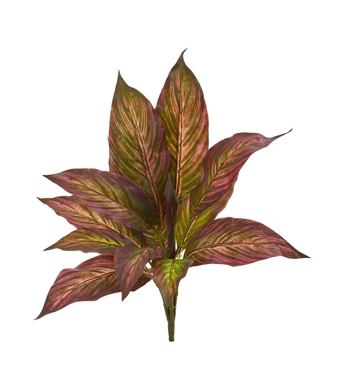 Nearly Natural 17 Artificial Musa Leaf Bush Plants 12ct