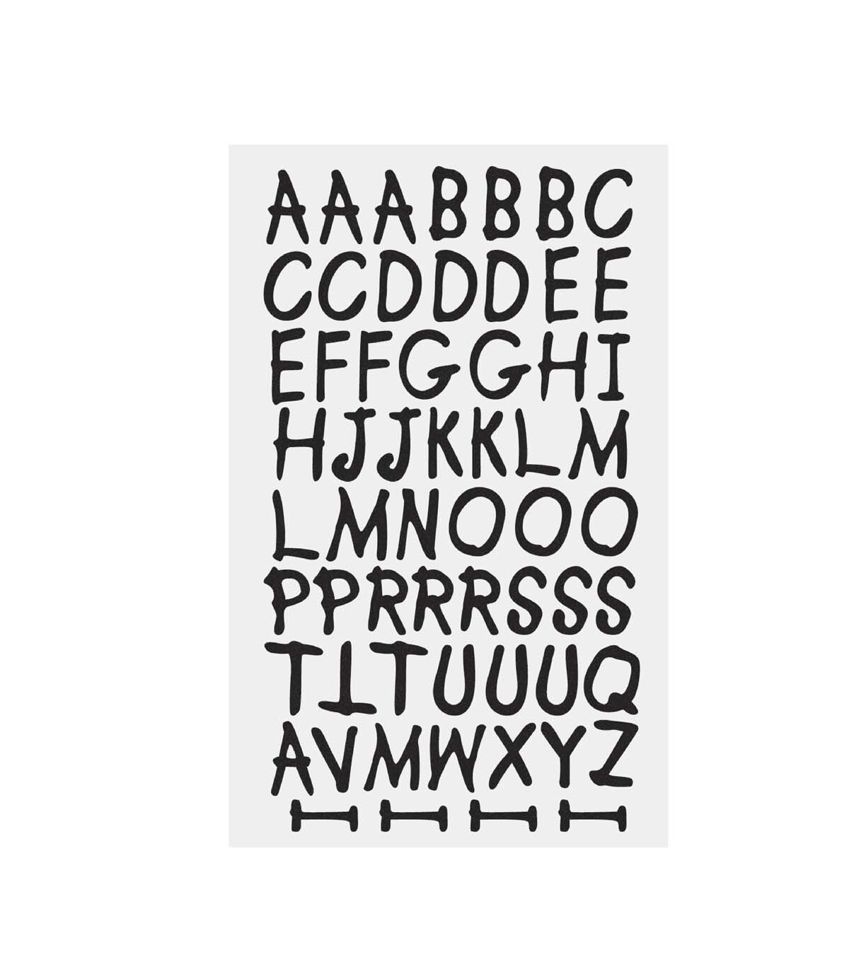 1 Black Lemonade Iron On Letters 1 Sheet by hildie & jo