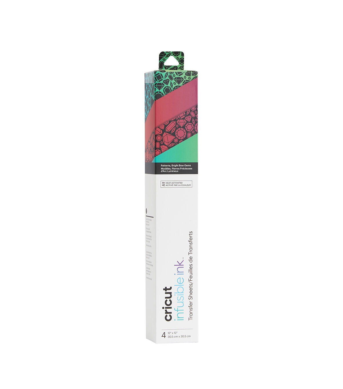 Cricut 12 x 12 Bright Bow Gems Infusible Ink Transfer Sheets 4ct