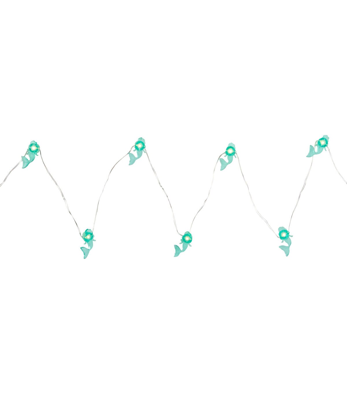 Northlight 10-Count LED Teal Mermaid Fairy Lights - Warm White