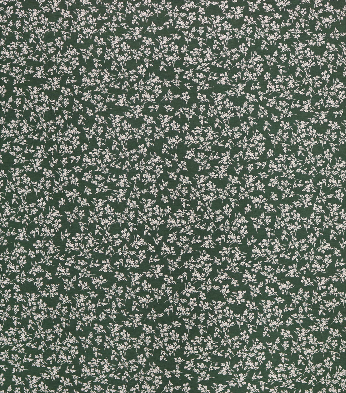 Floral Green 108 Wide Flannel Fabric