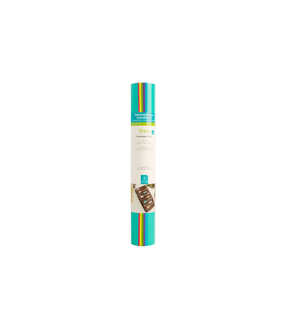 Cricut 12 x 12 Tropical Removable Matte Premium Vinyl Samplers 6ct