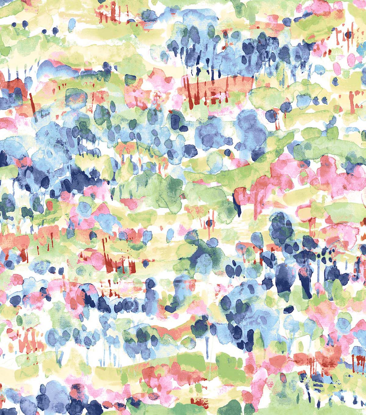 Surface Style 20.5' x 18' Spring Water Coloring Peel & Stick Wallpaper