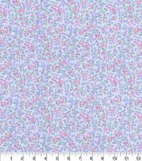 Fabric Traditions Blue Floral Premium Cotton Fabric