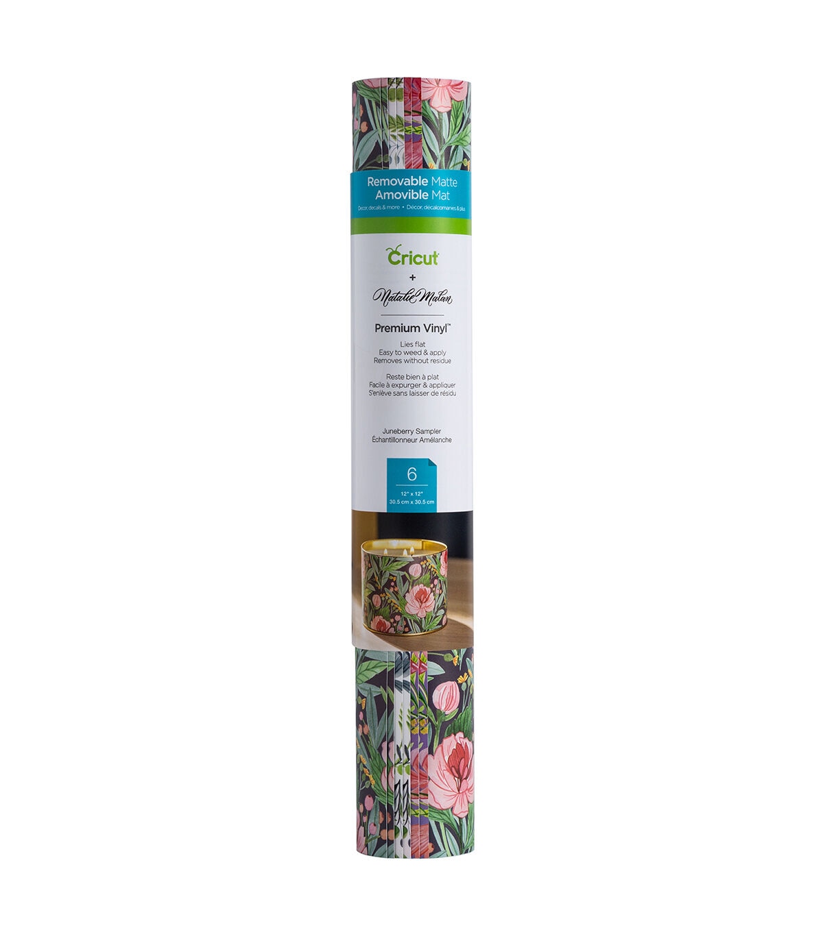 Cricut 12 x 12 Juneberry Removable Matte Premium Vinyl Samplers 6ct