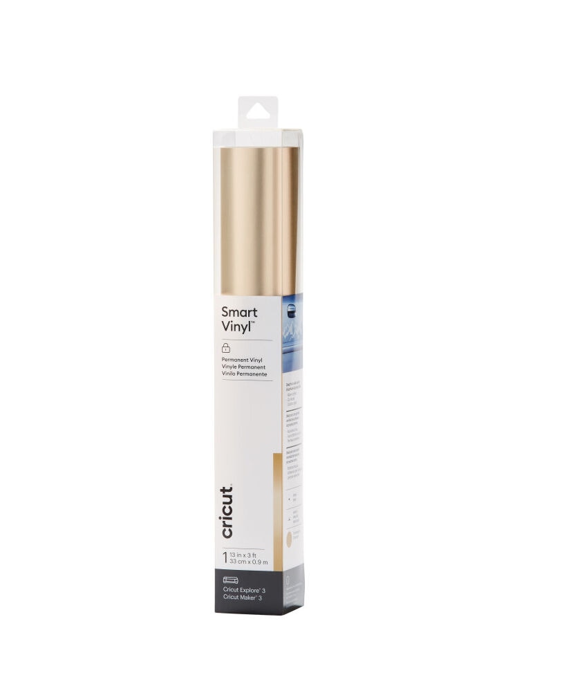 Cricut 13 x 3' Champagne Matte Metallic Permanent Smart Vinyl Roll
