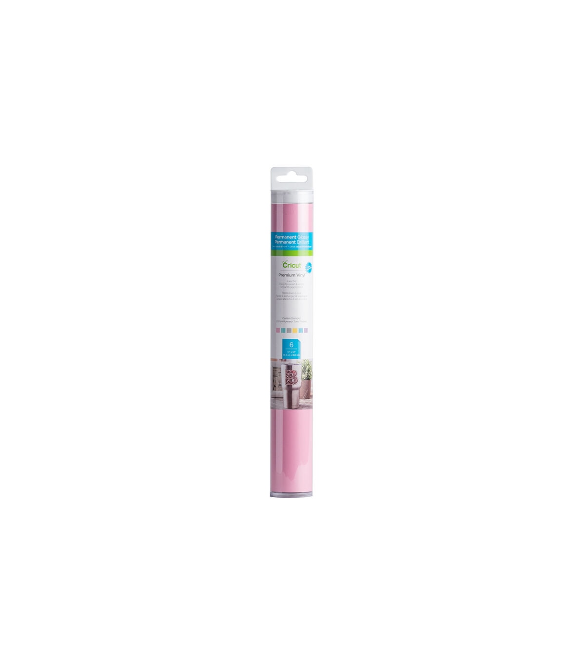 Cricut 12 x 12 Pastels Permanent Glossy Premium Vinyl Samplers 6ct