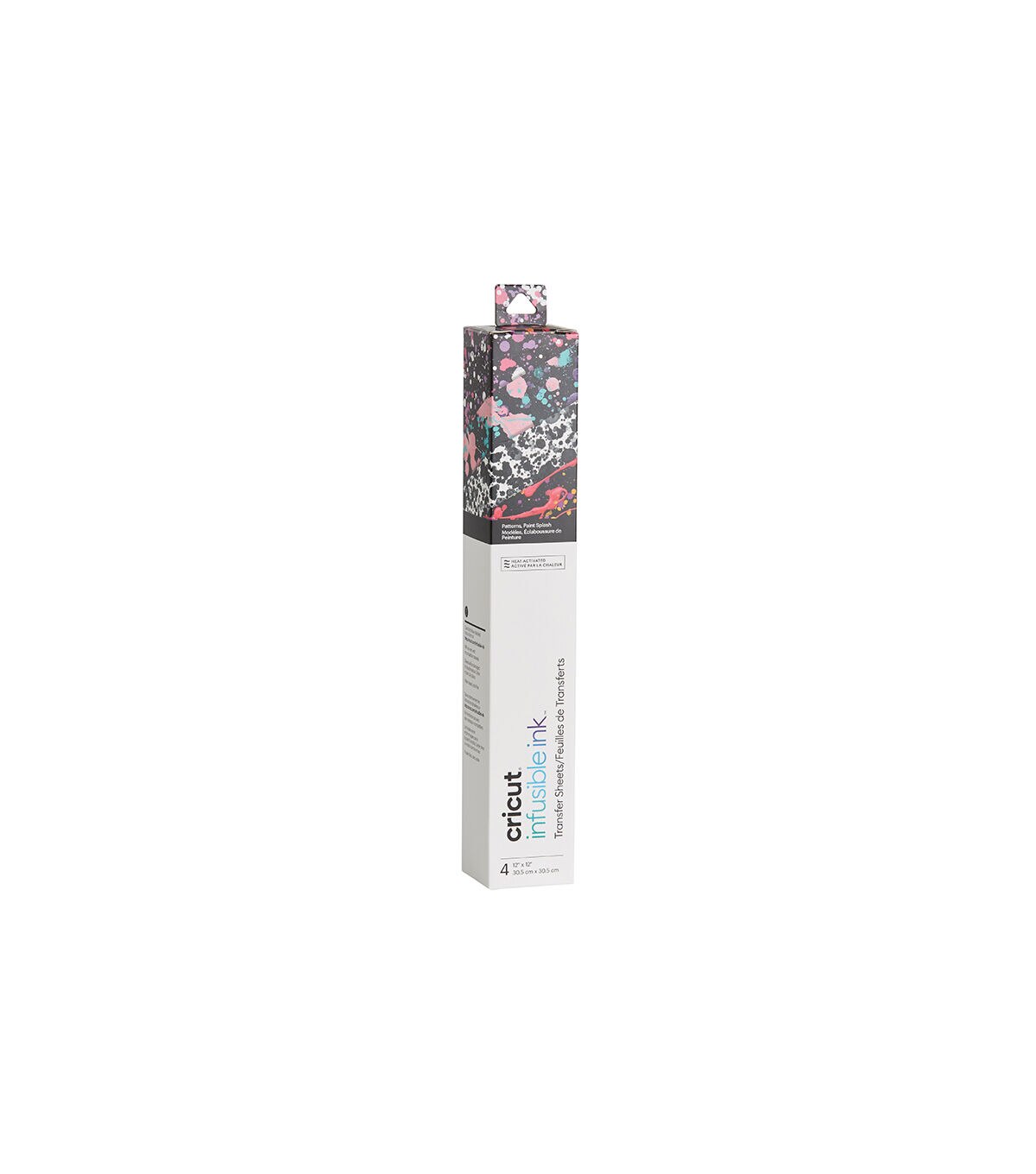 Cricut 12 x 12 Paint Splash Infusible Ink Transfer Sheets 4ct