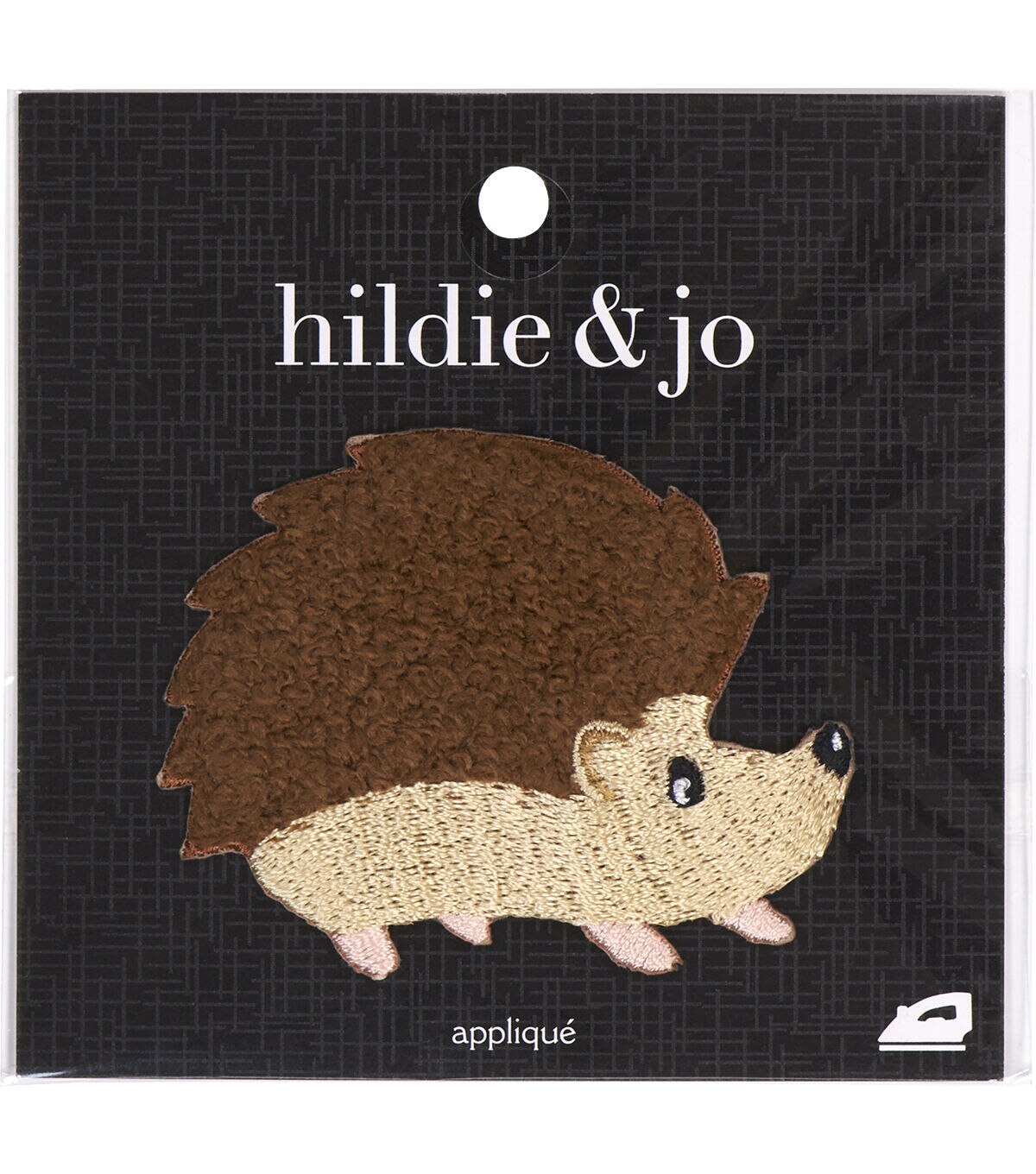 2.5 x 2 Chenille Hedgehog Iron On Patch by hildie & jo