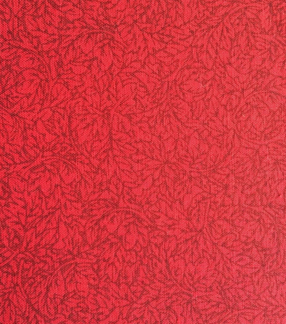 Red Leaf Textured Quilt Cotton Fabric by Keepsake Calico