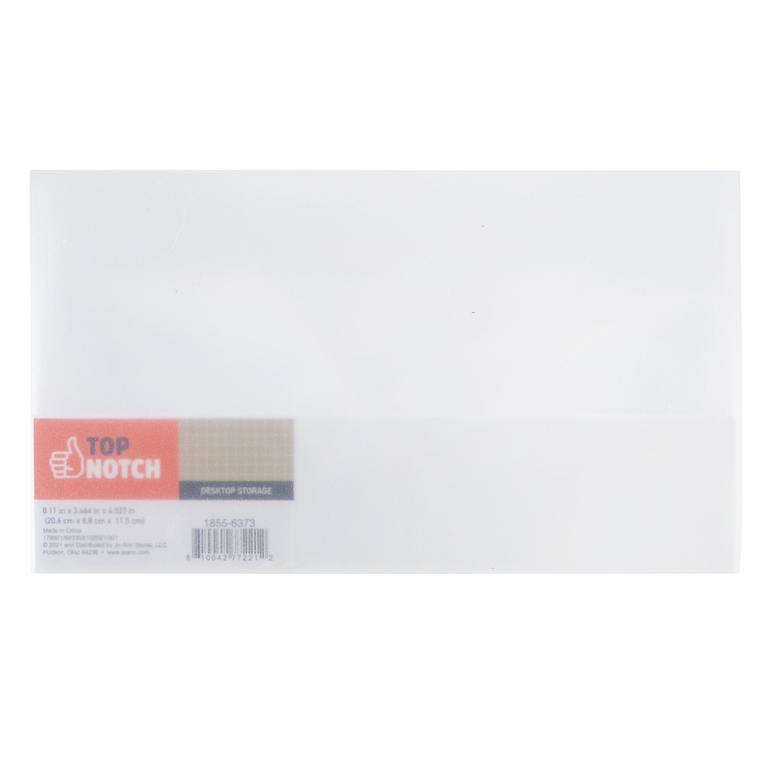 8 x 3.5 White Desktop Organizer With 3 Drawers by Top Notch