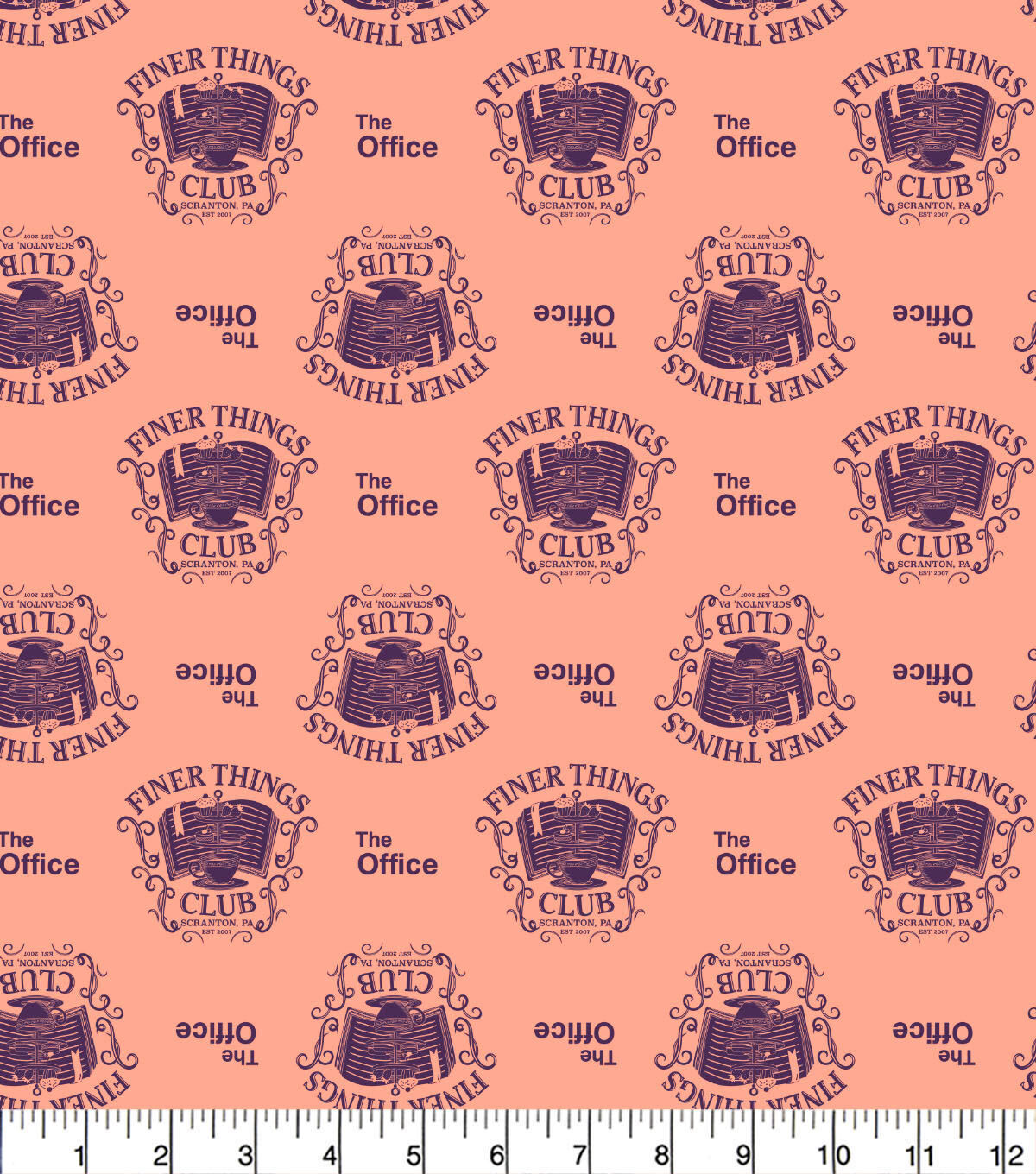 The Office Finer Things Club Cotton Fabric
