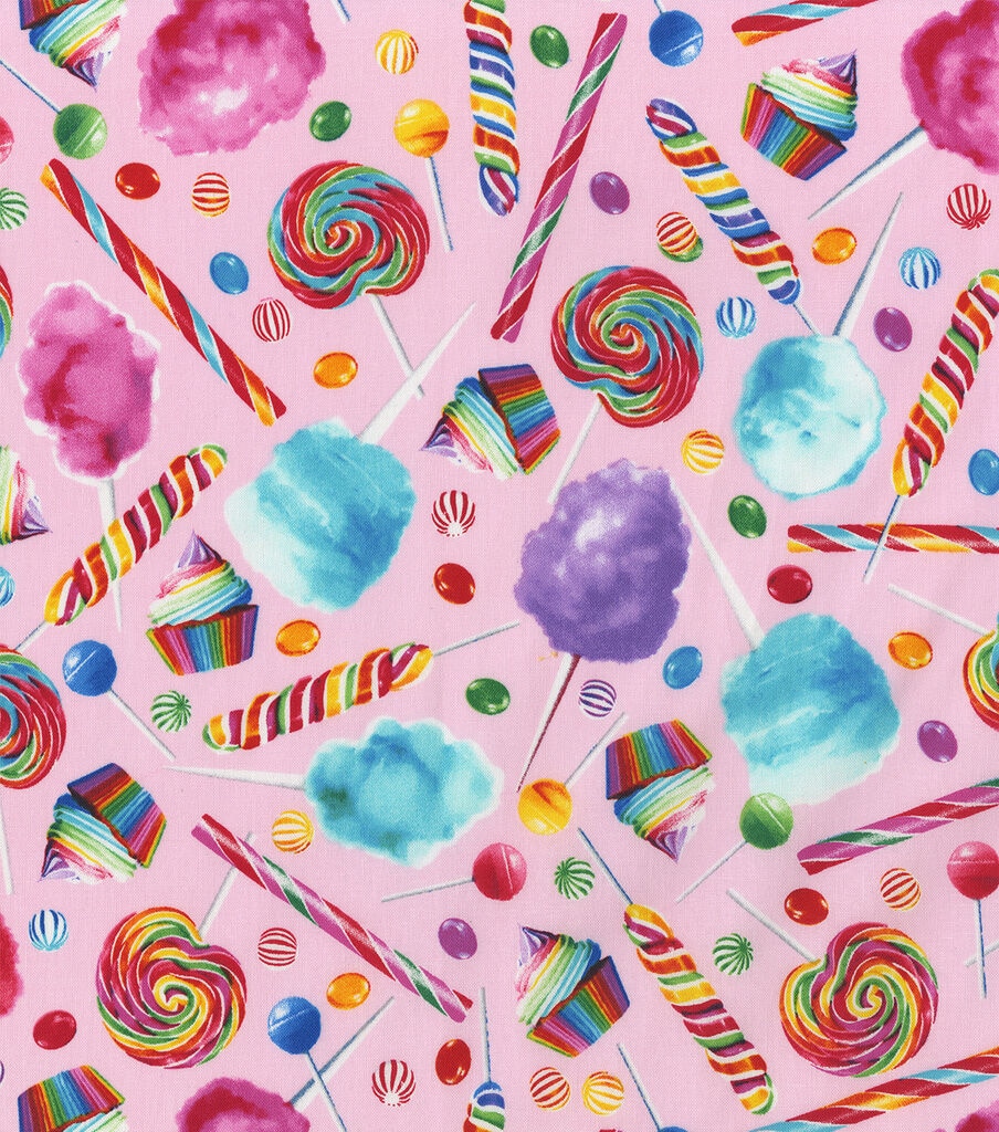 Hi Fashion Rainbow Candy Mixed Novelty Cotton Fabric