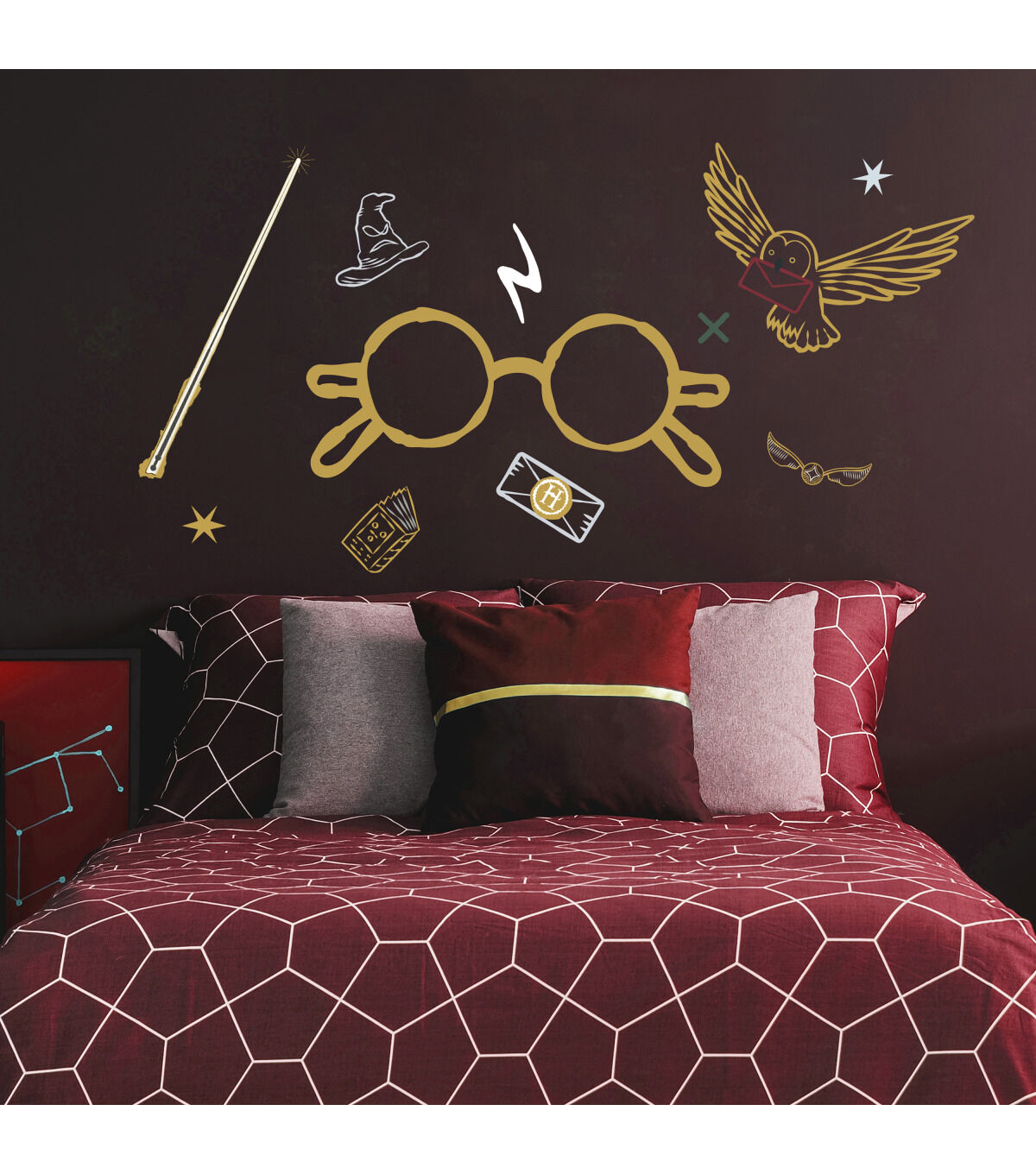 RoomMates Harry Potter Glasses Giant Wall Decal Peel & Stick Wallpaper