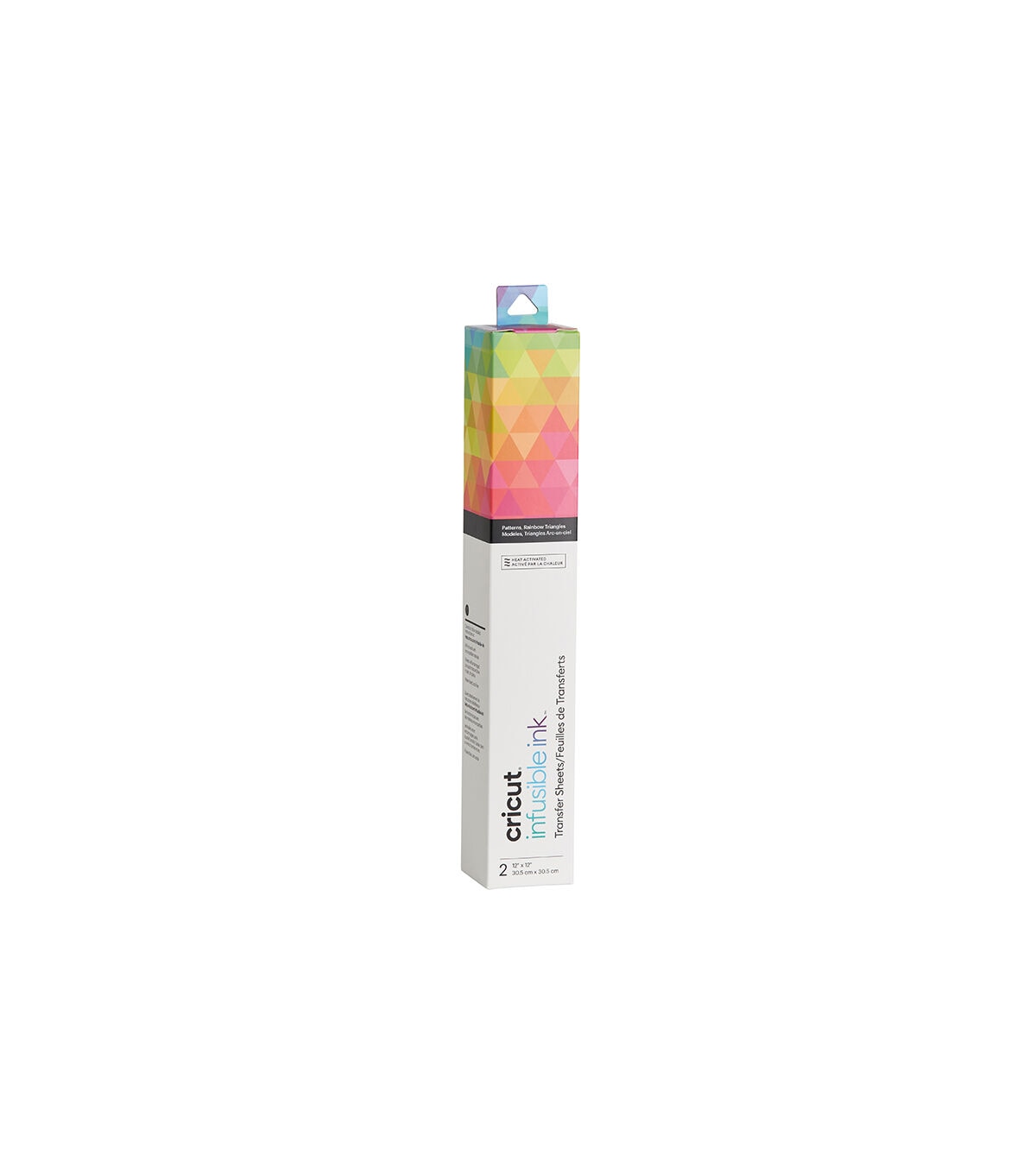 Cricut 12 x 12 Rainbow Triangles Infusible Ink Transfer Sheets 2ct