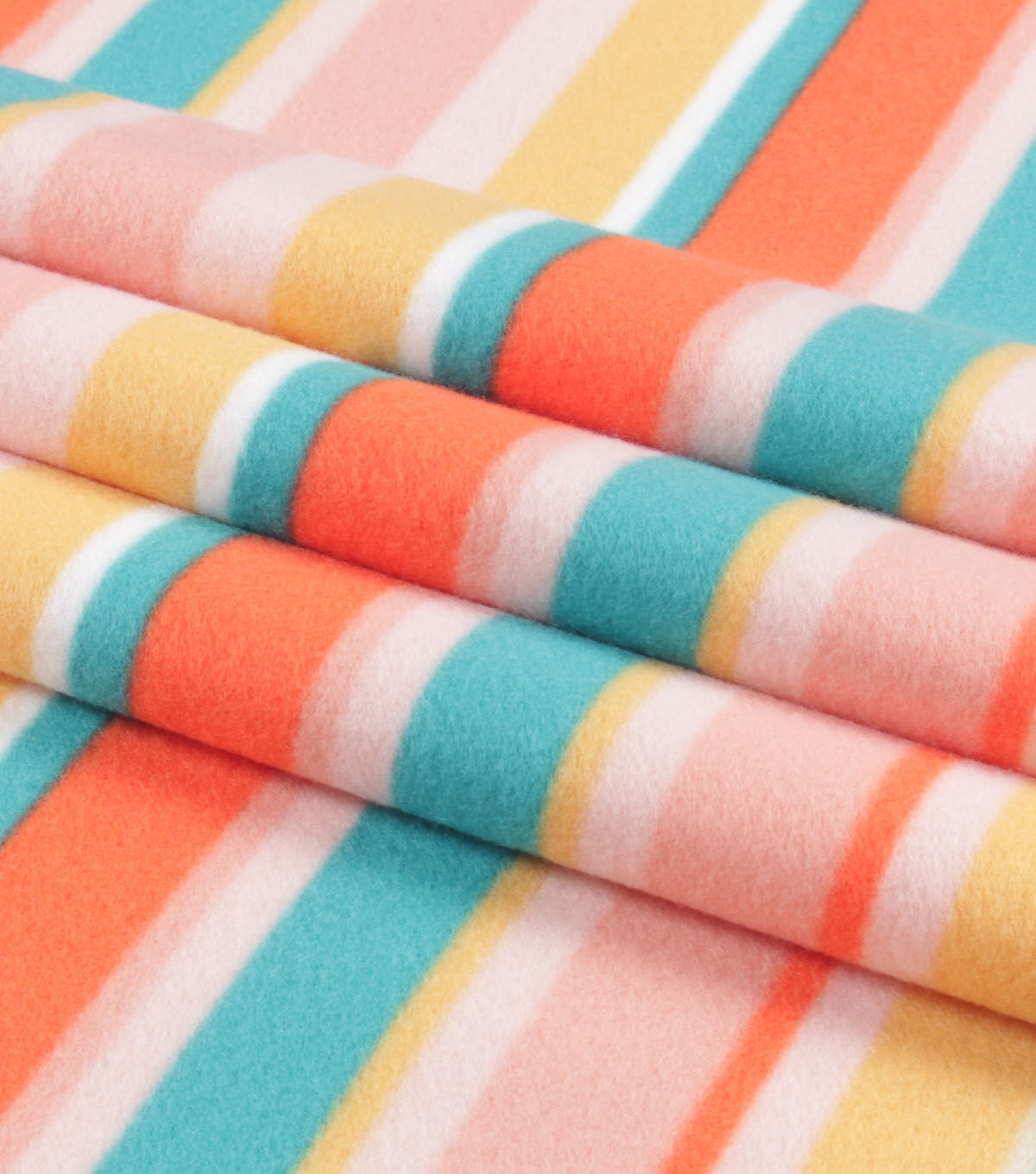 Outdoor Stripe Blizzard Fleece Fabric
