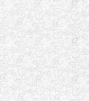White Swirls Cotton Fabric by Keepsake Calico