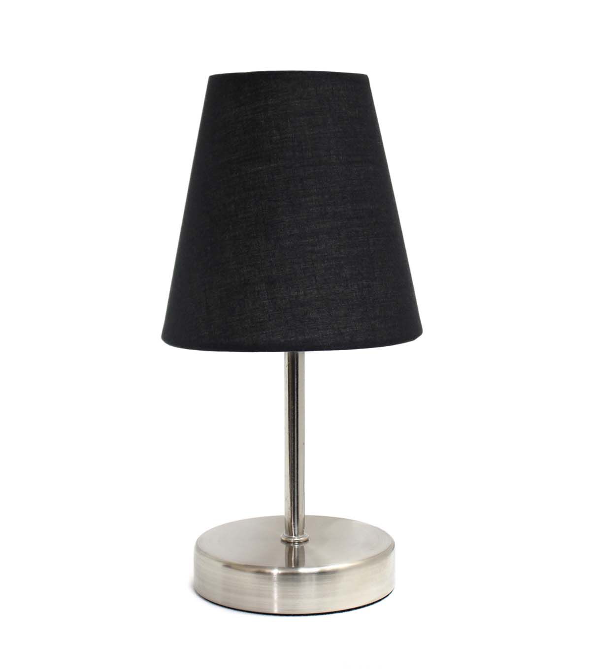 All The Rages 10.5 Metal Petite Stick Desk Lamp With Fabric Shade