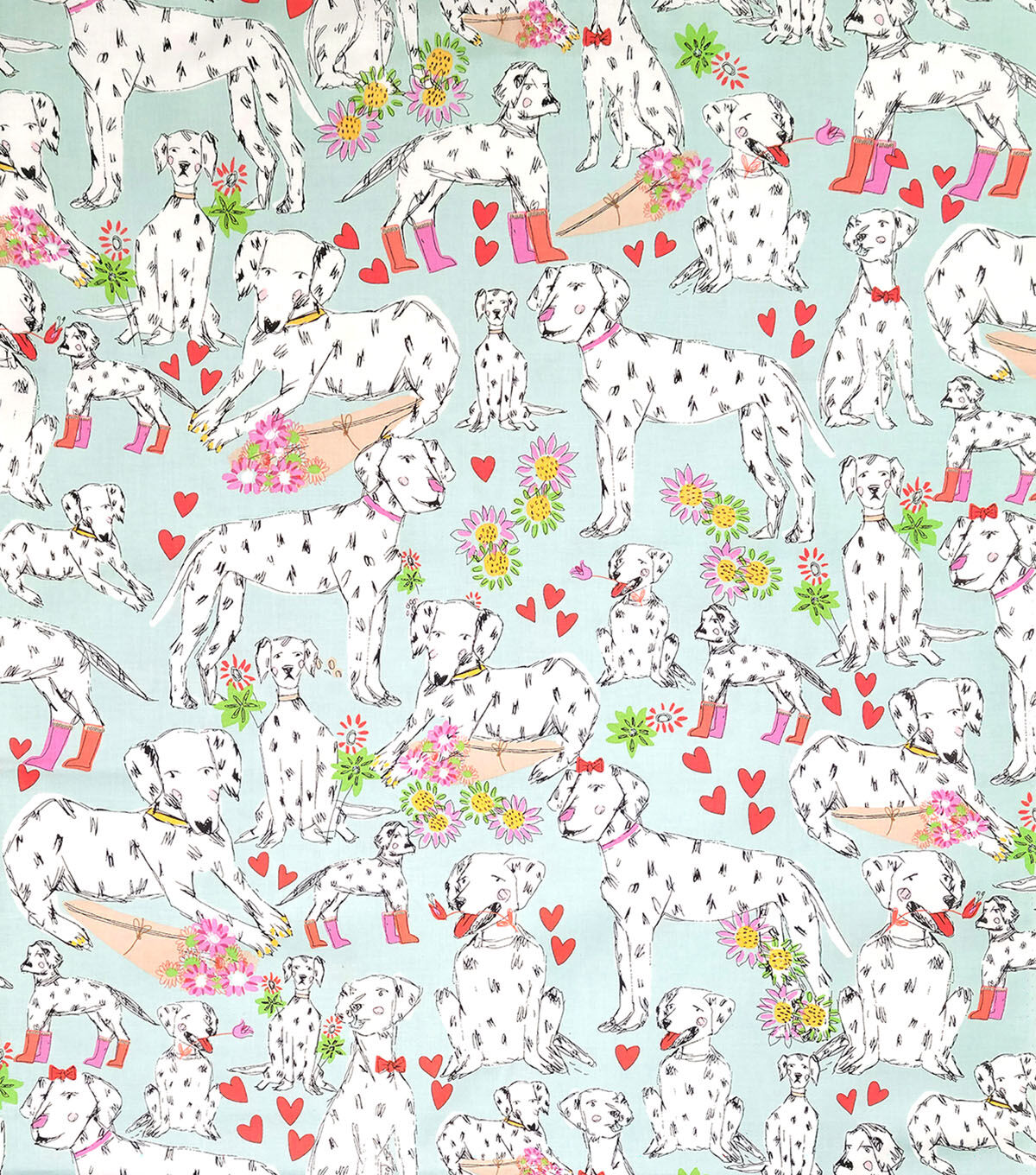 Alexander Henry Spot On Love Novelty Cotton Fabric