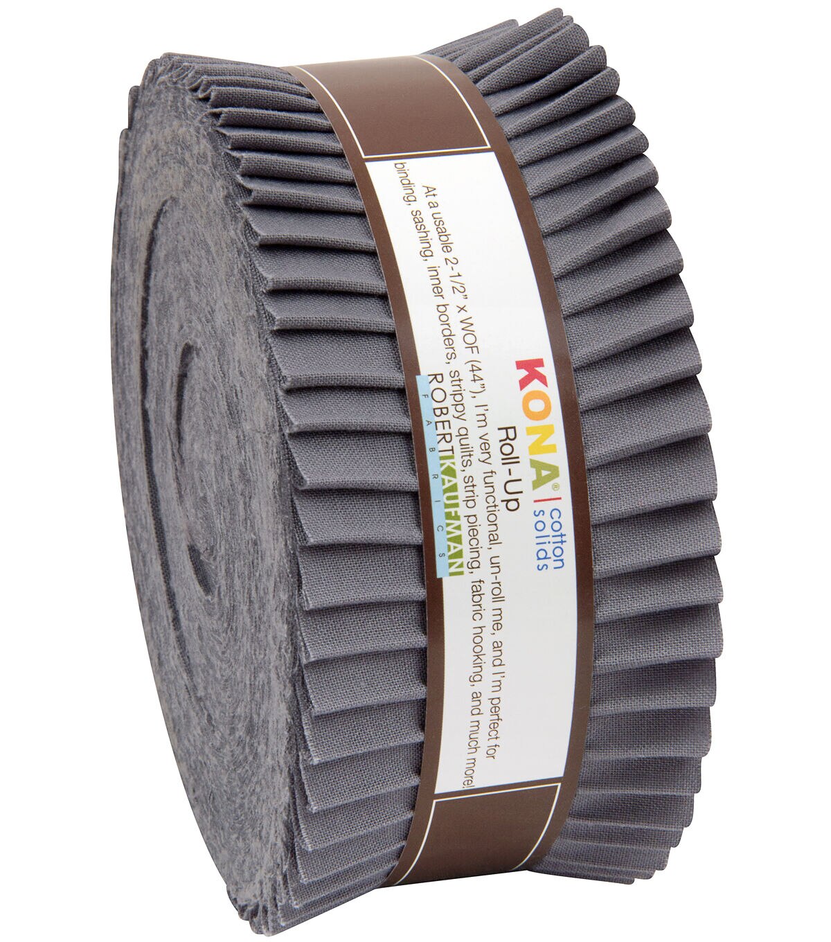 Robert Kaufman Kona Cotton Coal 40-Piece Cotton Fabric Roll