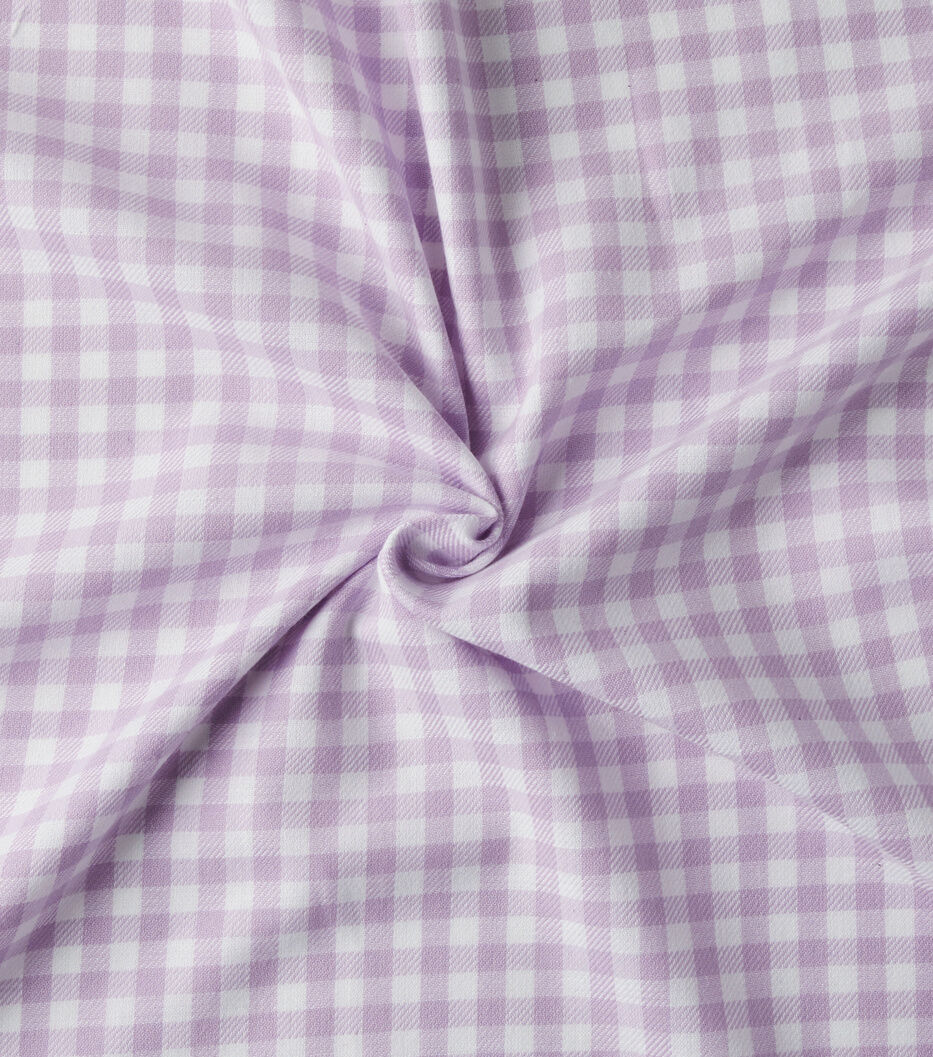 Eddie Bauer Lilac Yarn Dyed Checkered Cotton Fabric
