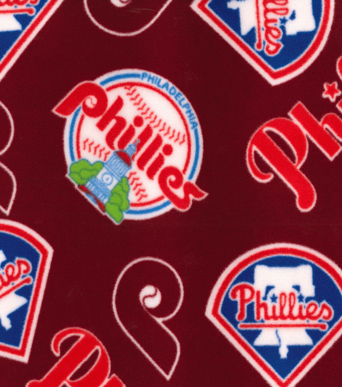Fabric Traditions Philadelphia Phillies Fleece Fabric Cooperstown