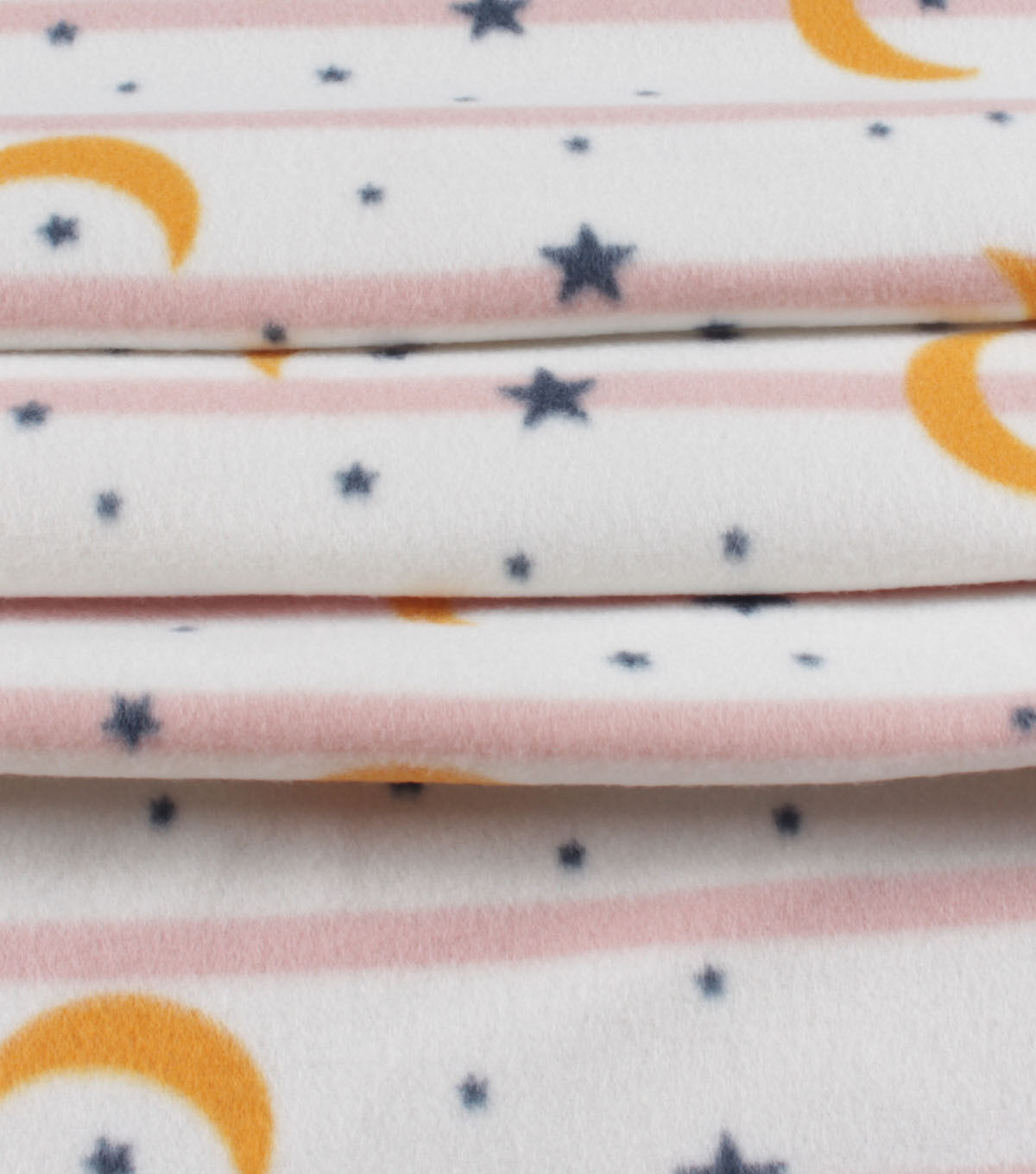Moon and Stars Blizzard Fleece Fabric