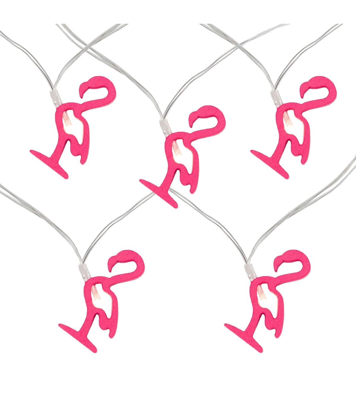 Northlight 10-Count LED Pink Flamingo Fairy Lights - Warm White