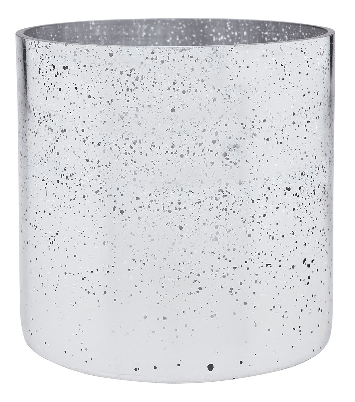 6 x 6 Silver Mercury Glass Cylinder