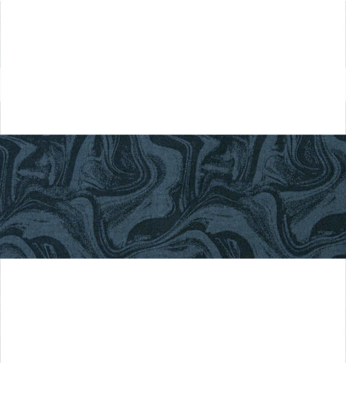 18 x 21 Blue Oil Slick Cotton Fabric Quarter 1pc by Keepsake Calico