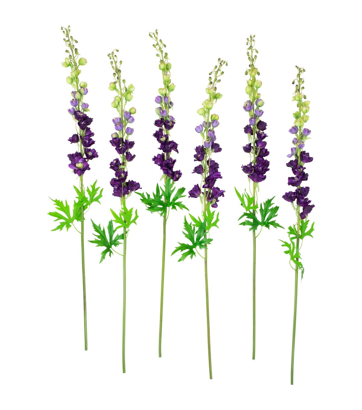 Northlight 40 Purple Delphinium Stems 6ct
