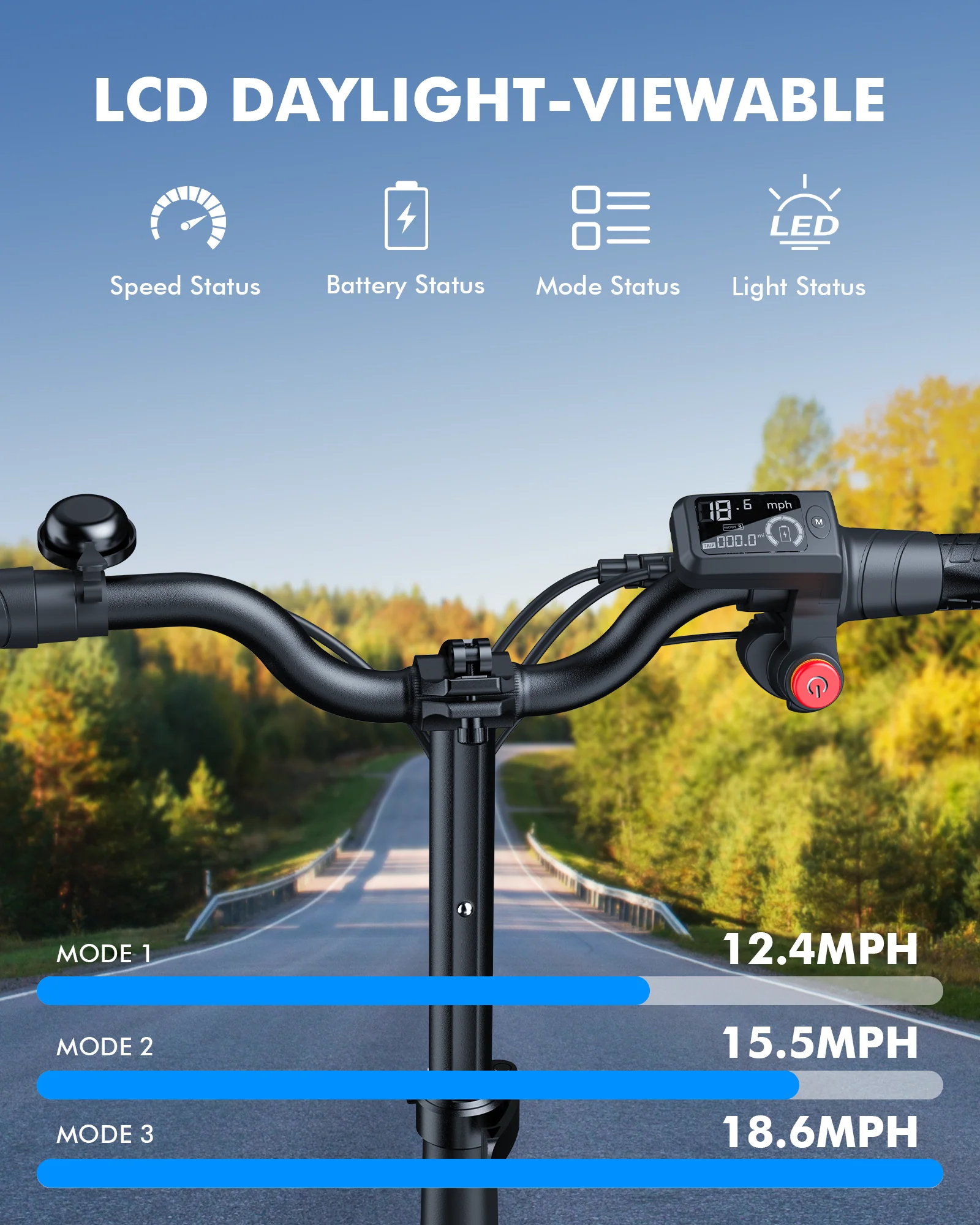 Gyroor C1Plus 1000W Electric Scooter with Dual Baskets for Pets & Cargo