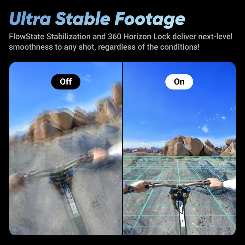 Insta360 X4 - 8K Waterproof 360 Action Camera, 4K Wide-Angle Video, Invisible Selfie Stick, Removable Lens Guards, 135 Min Battery Life, AI Editing, Stabilization, for Sports, Travel, Outdoor