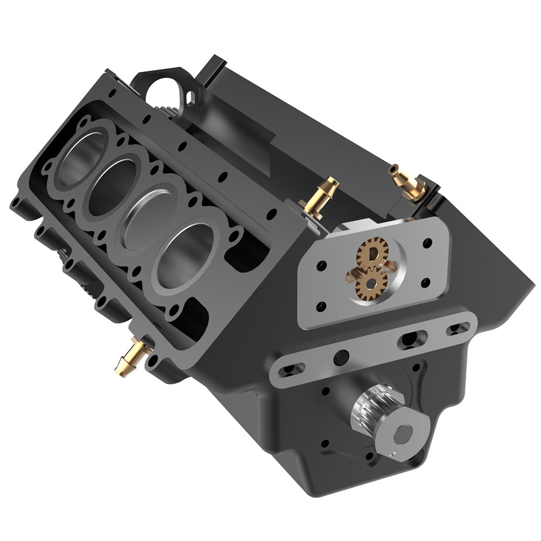 V8 Engine FS-V800 28cc Nitro Engine – Build Your Own V8 Engine – V8 Engine Model Kit That Works