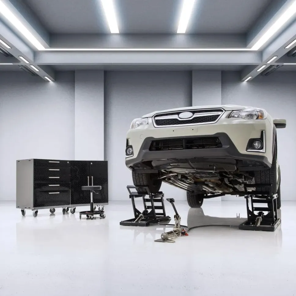 Last Day For Clearance💝80% off!🔥 Hydraulic Underbody Access Car Lift with Ramp