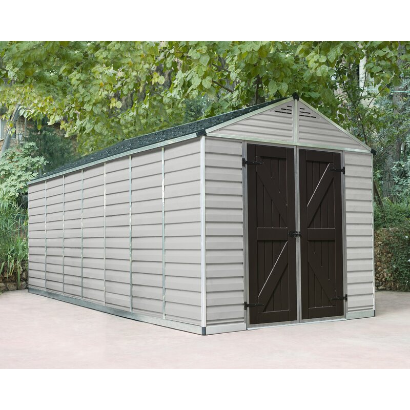 SkyLight? 7 ft. 5 in. W x 17 ft. 3 in. D Plastic Storage Shed