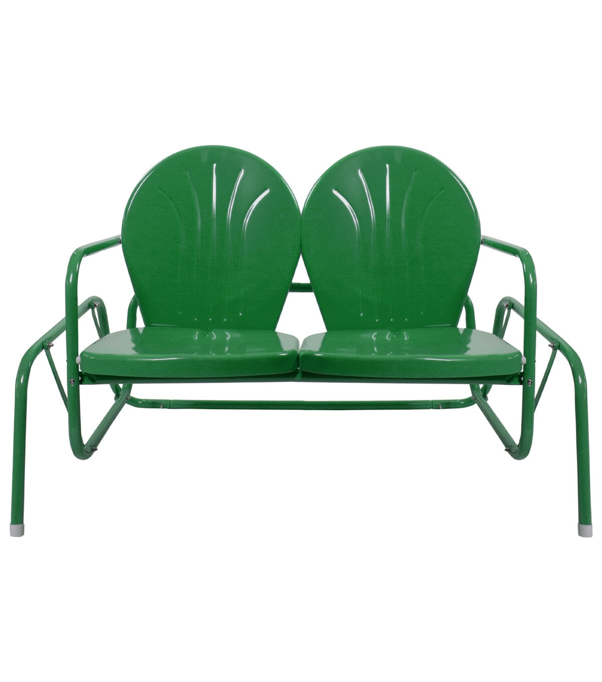 Northlight 2-Person Outdoor Retro Metal Tulip Double Glider Patio Chair