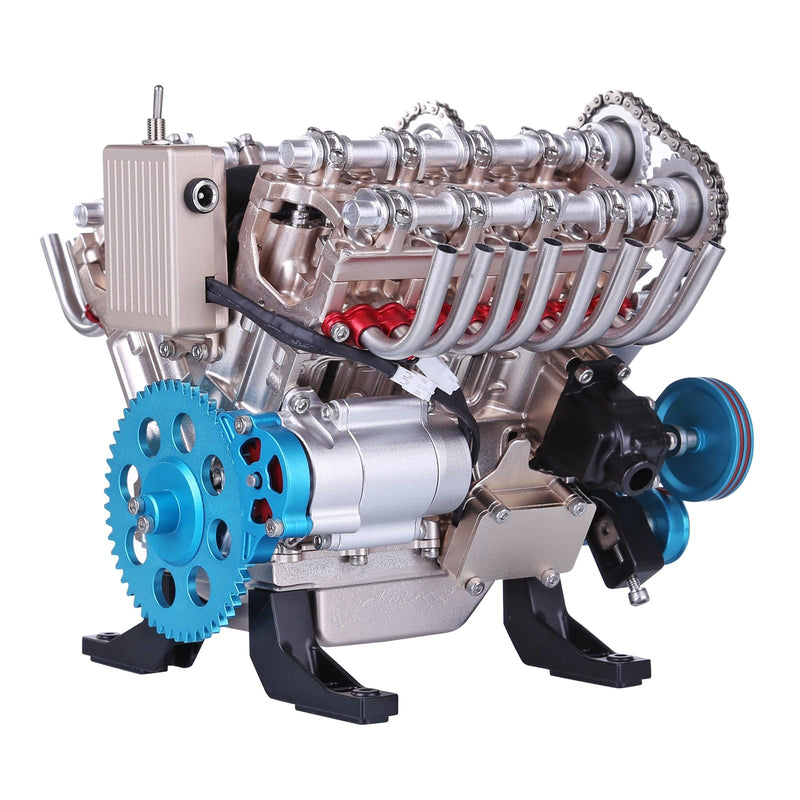 V8 Engine FS-V800 28cc Nitro Engine – Build Your Own V8 Engine – V8 Engine Model Kit That Works
