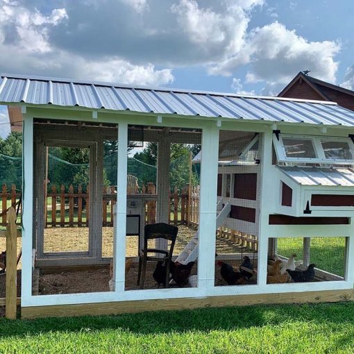 Outdoor Chicken Coop - 6′x12′x7.5′