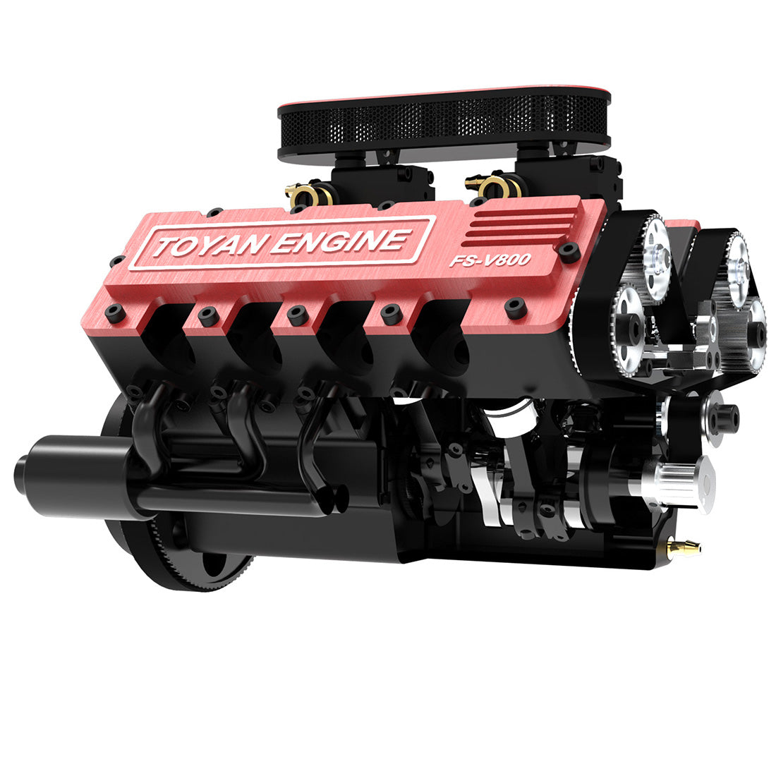 V8 Engine FS-V800 28cc Nitro Engine – Build Your Own V8 Engine – V8 Engine Model Kit That Works