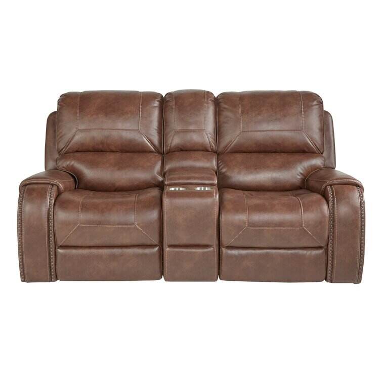 Colleen 77.95'' Pillow Top Arm Reclining Loveseat