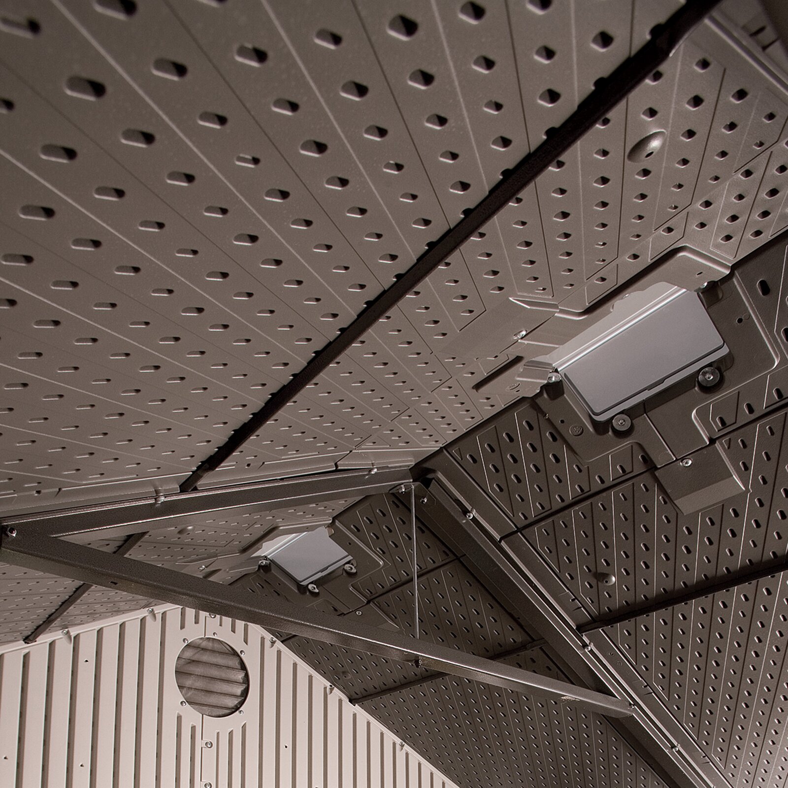 8 ft. W x 7 ft. 4 in. D Plastic Storage Shed