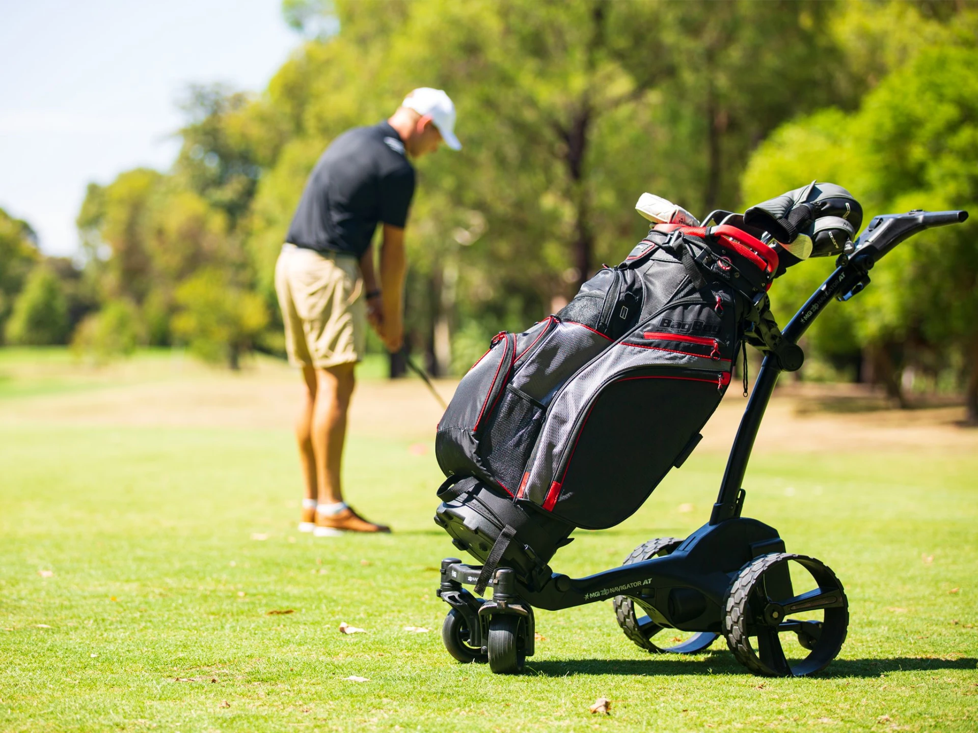 MGI Zip Navigator AT (All Terrain) Lithium Remote Control Golf Caddy